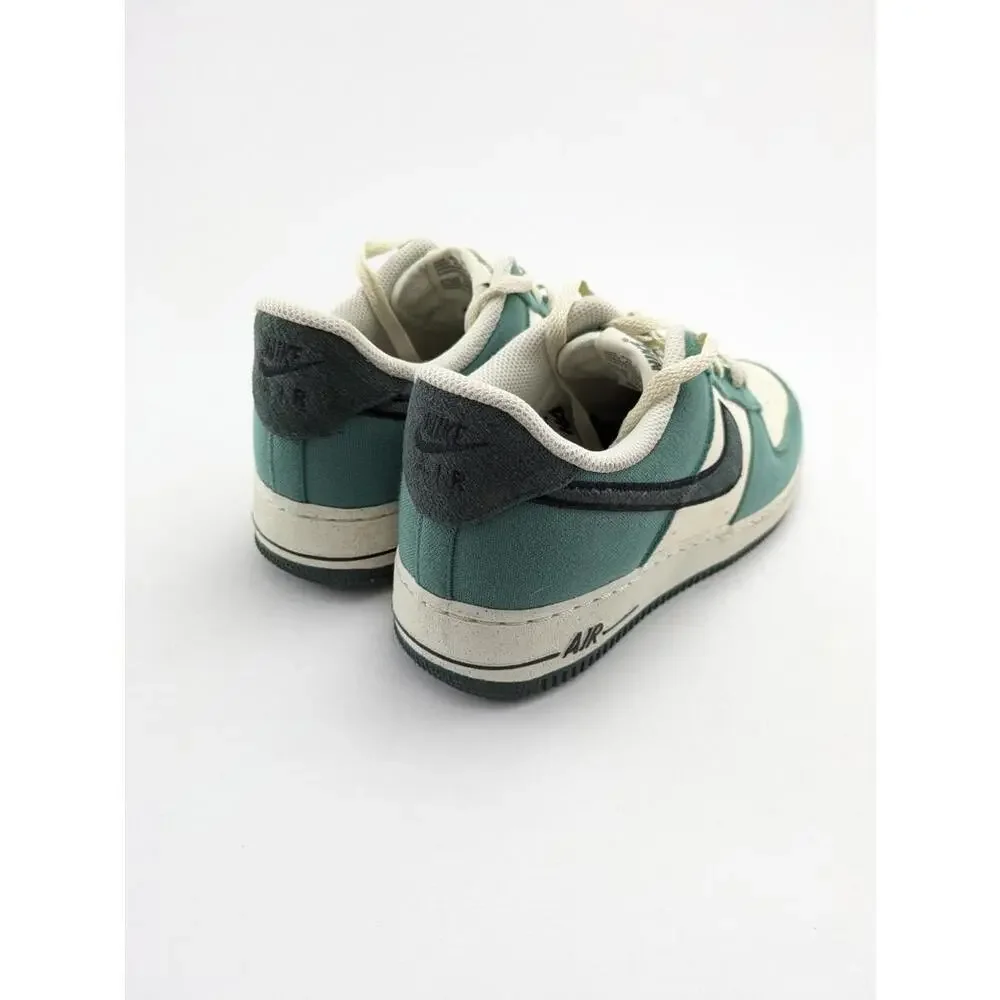 Mens Nike Air Force 1 Green White‎ Canvas Basketball Shoes FQ8713-100 Size 8